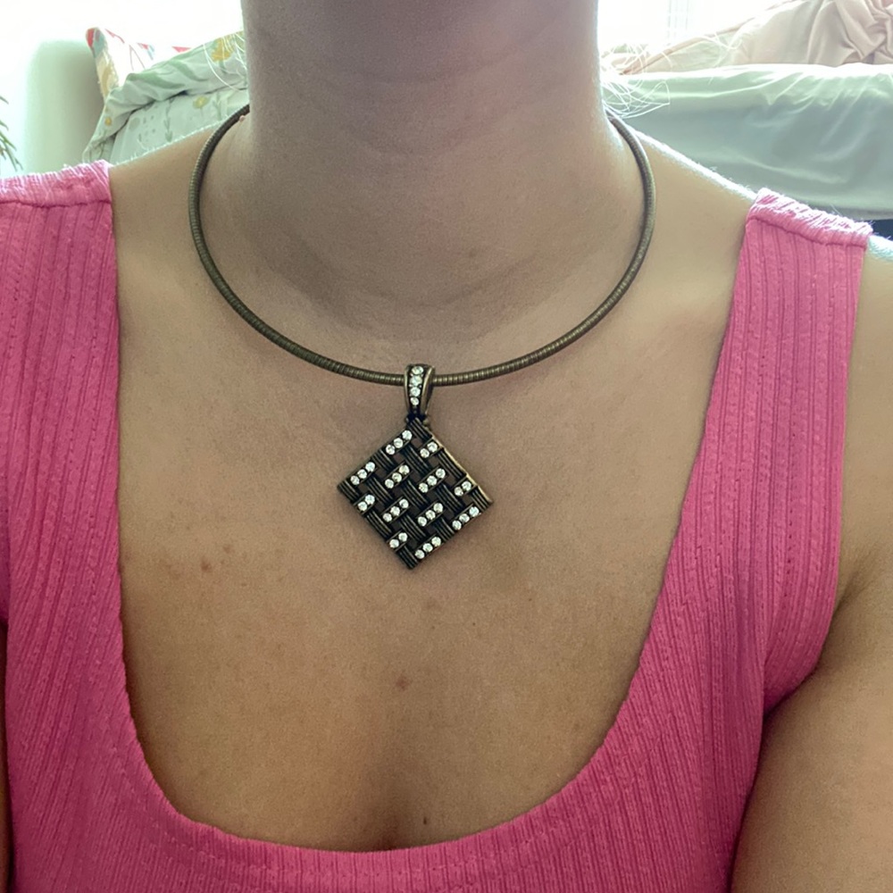 Silpada necklace with reversible charm